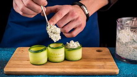 Рецепт огуречных роллов с креветками