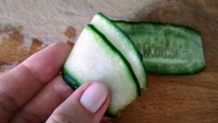 Рецепт огуречных роллов с семгой