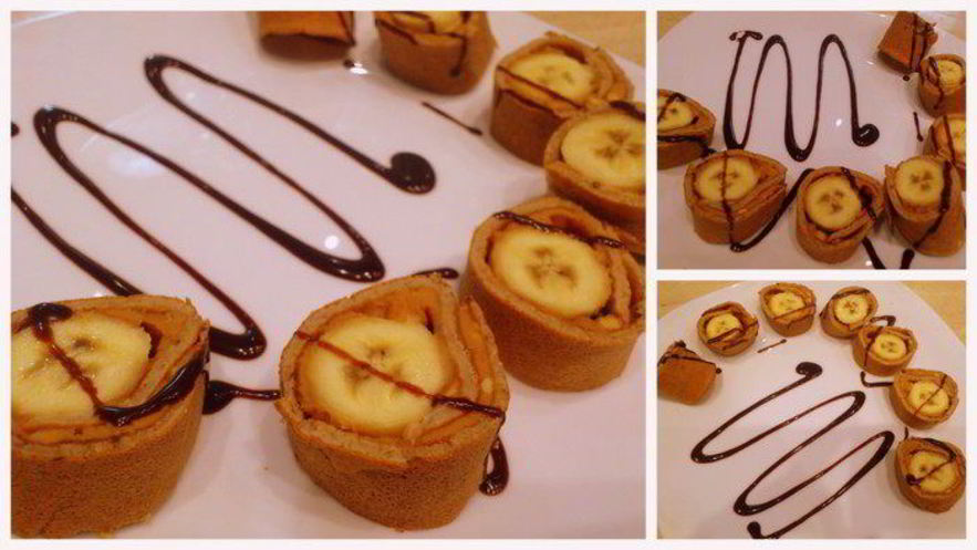 Рецепт овсяного ролла с бананом