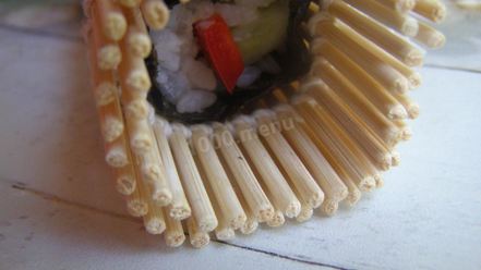 Рецепт постных роллов с огурцом