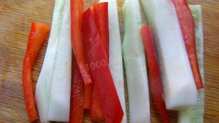 Рецепт постных роллов с огурцом