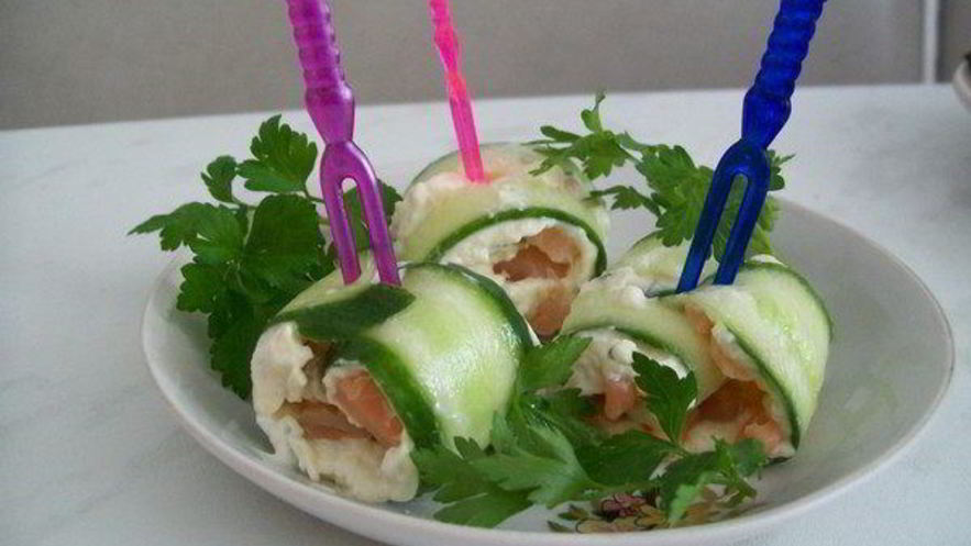 Рецепт роллов из огурцов