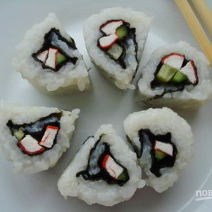 Рецепт Роллов рисом наружу