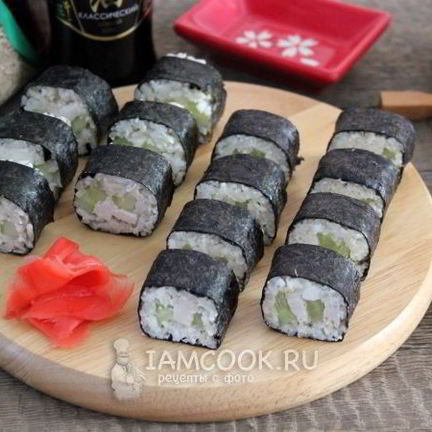 Рецепт Роллов с бурым рисом