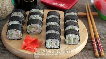 Рецепт роллов с бурым рисом