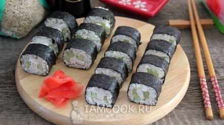Рецепт роллов с бурым рисом