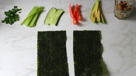 Рецепт роллов с мидиями и овощами