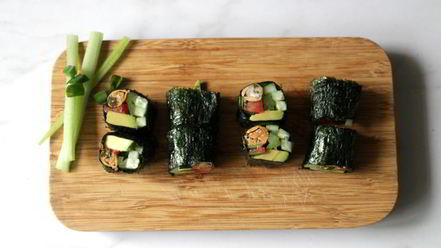 Рецепт роллов с мидиями и овощами