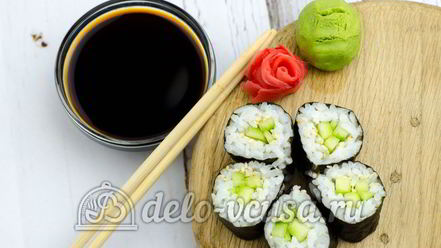 Рецепт роллов с огурцом каппа маки