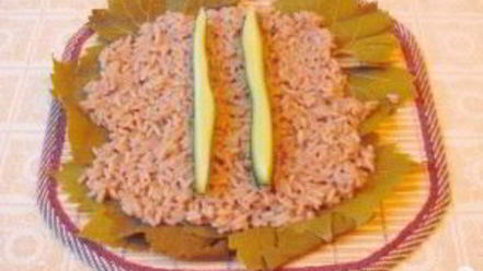 Рецепт роллов с виноградными листьями