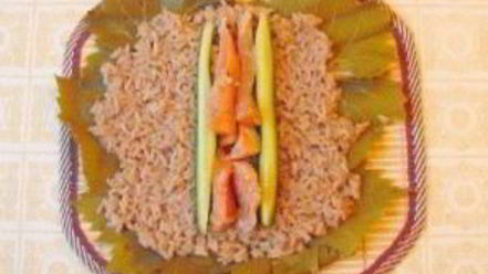 Рецепт роллов с виноградными листьями