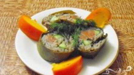 Рецепт роллов с виноградными листьями