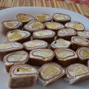 Рецепт Сладкого ролла с фруктами