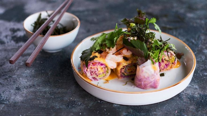 Рецепт спринга-ролла с креветками