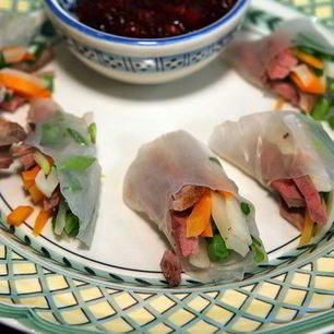 Рецепт Спринга-роллов с уткой