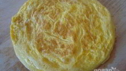 Рецепт яичного блинчика для роллов