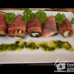 Рецепт Баклажановых рулетиков