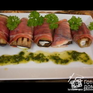 Рецепт Баклажановых рулетиков