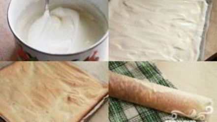 Рецепт бисквитного рулета с клубникой