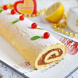 Рецепт Бисквитного рулета Сладкого поцелуй