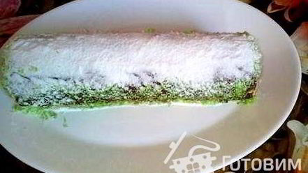 Рецепт бисквитного рулета зимнего