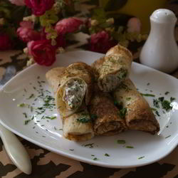 Рецепт Блинных рулетиков с начинкой