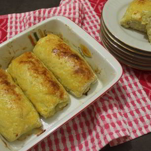 Рецепт Картофельных рулетиков с куриным фаршем