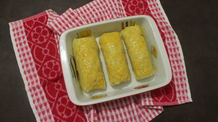 Рецепт картофельных рулетиков с куриным фаршем