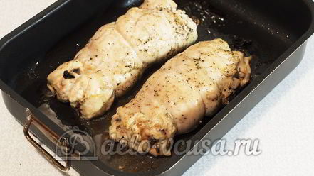 Рецепт куриного рулета с черносливом