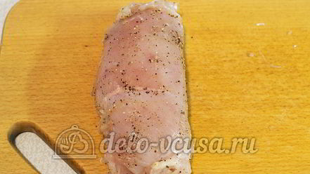 Рецепт куриного рулета с черносливом