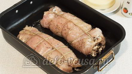 Рецепт куриного рулета с черносливом