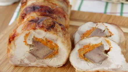 Рецепт куриного рулета с корейской морковью и языком