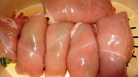 Рецепт куриных рулетиков с овощами