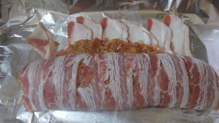 Рецепт мясного рулета с беконом
