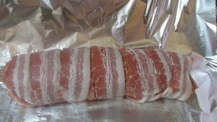 Рецепт мясного рулета с беконом