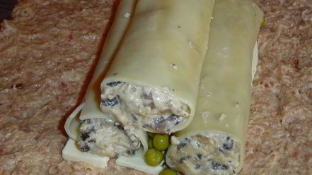 Рецепт мясного рулета с каннелони