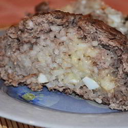Рецепт Мясного рулета с рисом