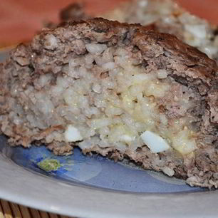 Рецепт Мясного рулета с рисом