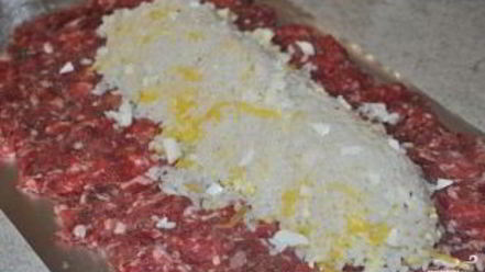 Рецепт мясного рулета с рисом