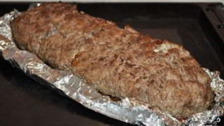 Рецепт мясного рулета с рисом