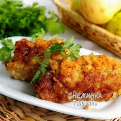 Рецепт Мясных рулетиков с яблоком