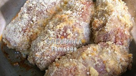 Рецепт мясных рулетиков с яблоком