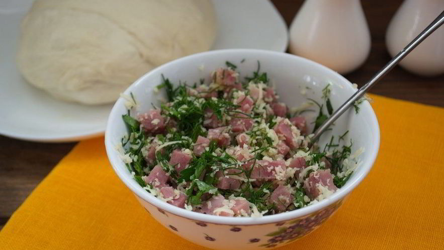 Рецепт начинки для рулета из ветчины