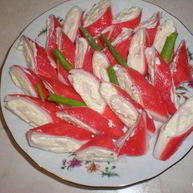 Рецепт Острых рулетиков из крабовых палочек