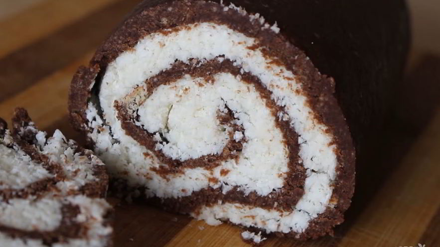 Рецепт рулета брауни без выпечки