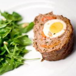 Рецепт Рулета из фарша с яйцами