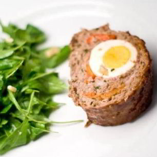 Рецепт Рулета из фарша с яйцами