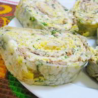 Рецепт Рулета из лаваша с консервированной рыбой