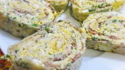 Рецепт рулета из лаваша с консервированной рыбой