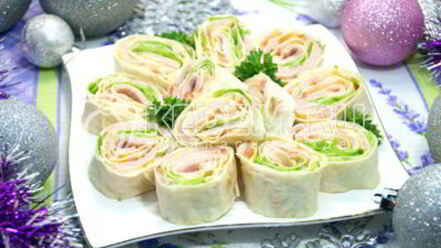 Рецепт рулета из лаваша закусочный